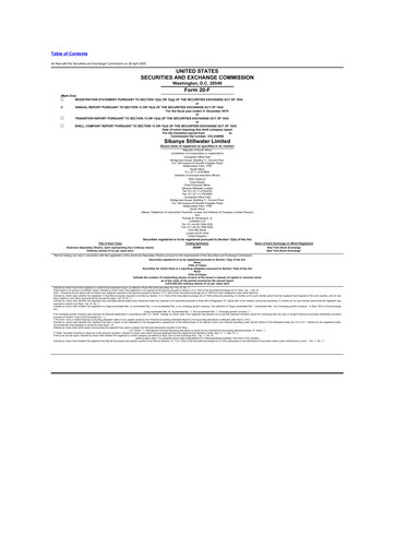 Miniature Sibanye-Stillwater
 20-F Rapport annuel 2019