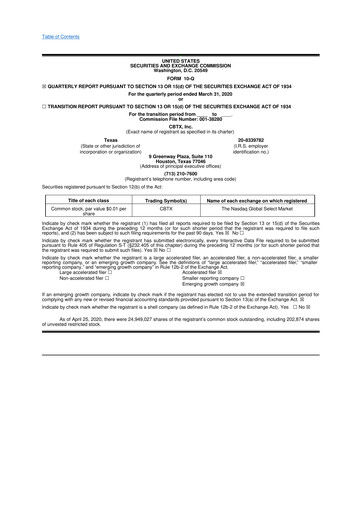 Thumbnail Stellar Bancorp 10-Q Quarterly Report FY2020 