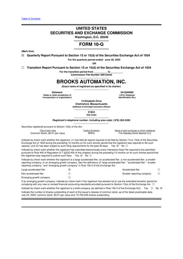 Thumbnail Azenta 10-Q Quarterly Report FY2020 