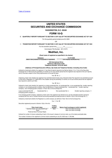 Thumbnail Medifast 10-Q Quarterly Report FY2020 