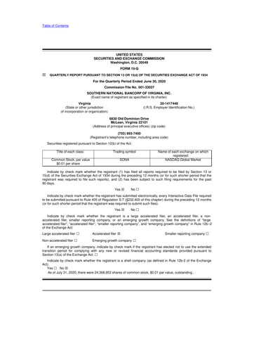 Vorschaubild Primis Financial 10-Q Quartalsbericht 2020 