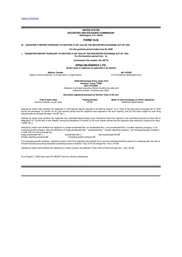 Thumbnail Epsilon Energy 10-Q Quarterly Report FY2020 
