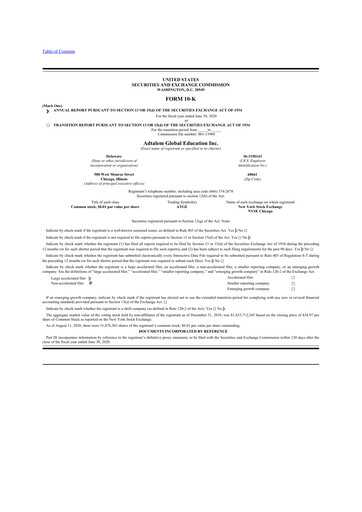 Thumbnail Adtalem Global Education
 10-K Annual Report 2020