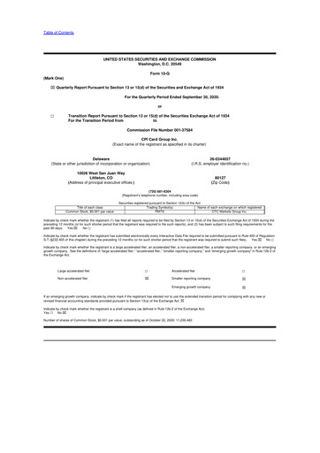 Thumbnail CPI Card Group 10-Q Quarterly Report FY2020 