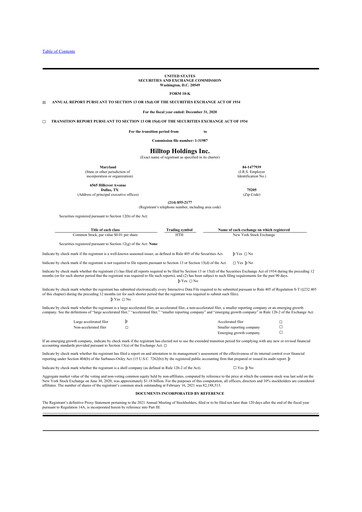 Thumbnail Hilltop Holdings 10-K Annual Report 2020