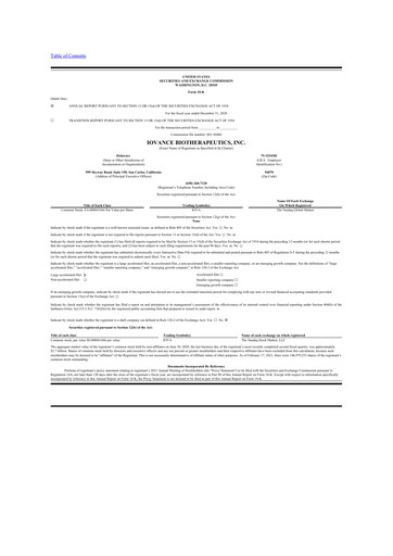 Thumbnail Iovance Biotherapeutics
 10-K Annual Report 2020