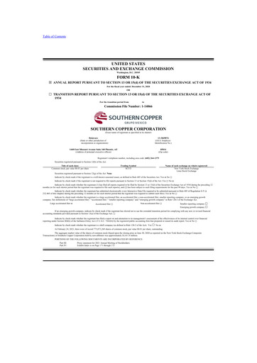 Thumbnail Southern Copper 10-K Annual Report 2020