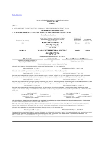 Thumbnail Icahn Enterprises
 10-K Annual Report 2020