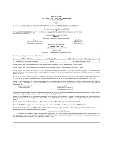 Thumbnail Stellar Bancorp 10-K Annual Report 2020