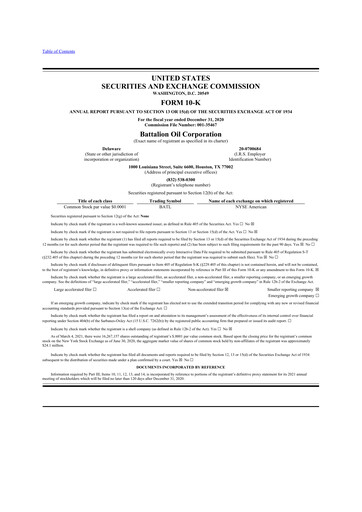 Thumbnail Battalion Oil 10-K Annual Report 2020