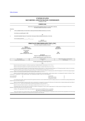 Thumbnail Protalix BioTherapeutics
 10-K Annual Report 2020