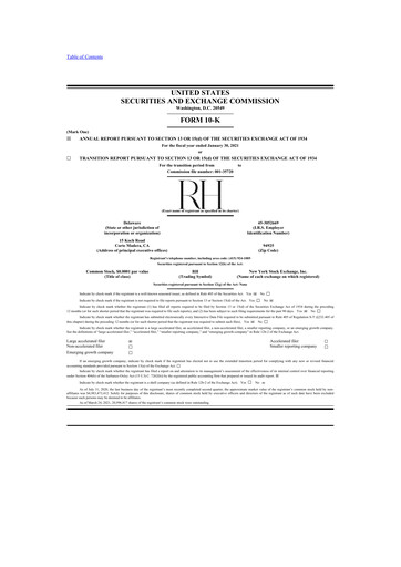 Thumbnail Restoration Hardware
 10-K Annual Report 2020