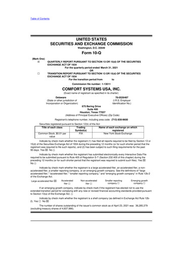 Thumbnail Comfort Systems USA 10-Q Quarterly Report FY2021 