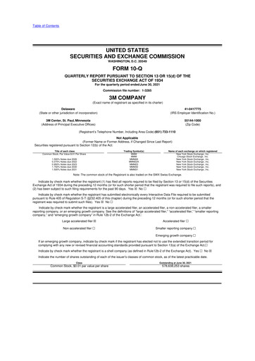 Thumbnail 3M 10-Q Quarterly Report FY2021 