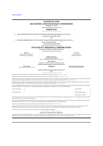 Thumbnail Paylocity 10-K Annual Report 2021