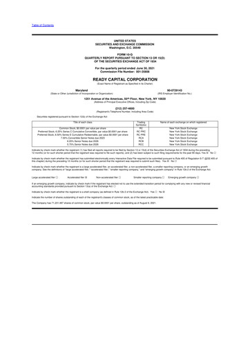 Thumbnail Ready Capital
 10-Q Quarterly Report FY2021 