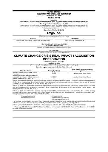 Thumbnail EVgo 10-Q Quarterly Report FY2021 