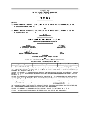 Thumbnail Protalix BioTherapeutics
 10-Q Quarterly Report FY2021 