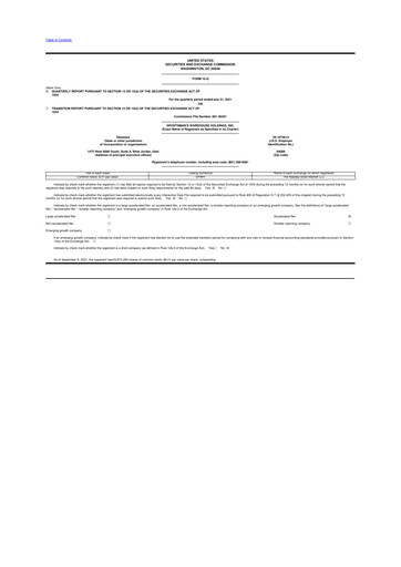 Thumbnail Sportsman's Warehouse 10-Q Quarterly Report FY2021 