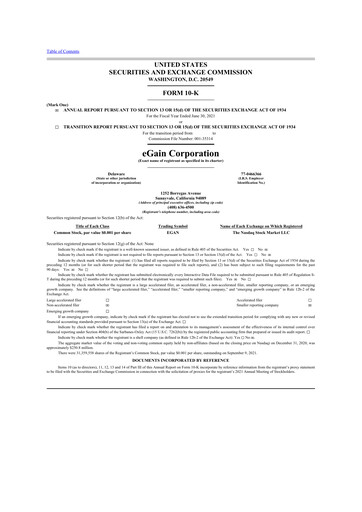 Thumbnail eGain 10-K Annual Report 2021