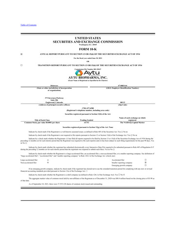 Thumbnail Aytu BioScience
 10-K Annual Report 2021