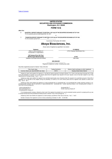 Thumbnail Akoya Biosciences 10-Q Quarterly Report FY2021 