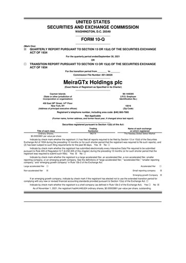 Thumbnail MeiraGTx 10-Q Quarterly Report FY2021 