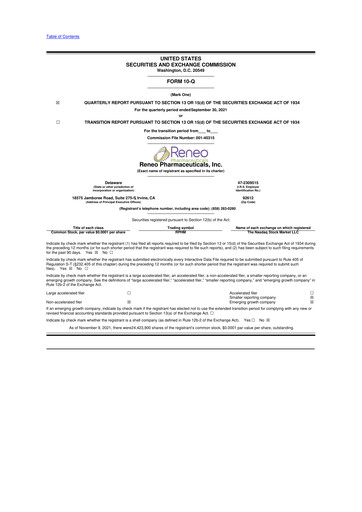 Thumbnail OnKure Therapeutics 10-Q Quarterly Report FY2021 