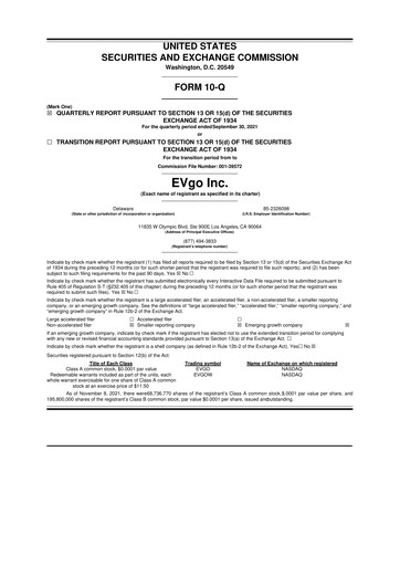 Thumbnail EVgo 10-Q Quarterly Report FY2021 