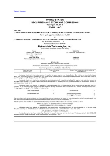 Thumbnail Retractable Technologies 10-Q Quarterly Report FY2021 