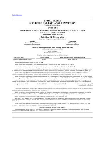 Thumbnail Battalion Oil 10-K Annual Report 2020