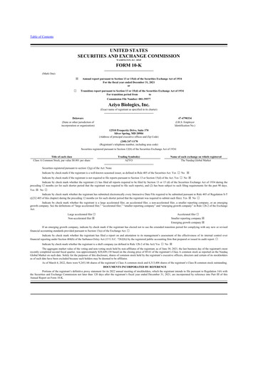 Thumbnail Elutia 10-K Annual Report 2021