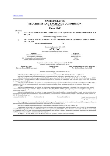 Thumbnail AXT Inc
 10-K Annual Report 2021