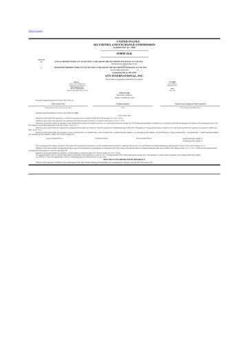 Thumbnail ATN International 10-K Annual Report 2021