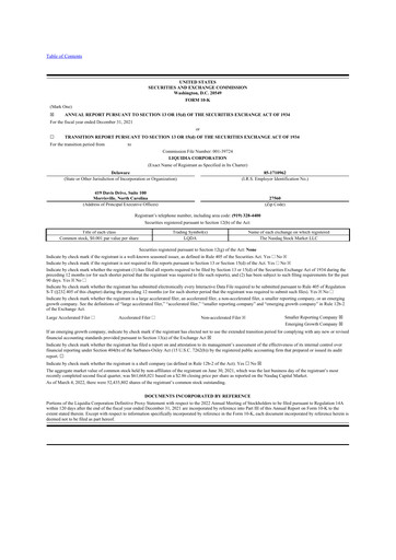 Thumbnail Liquidia Corporation 10-K Annual Report 2021