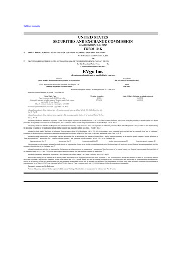 Miniature EVgo 10-K Rapport annuel 2021