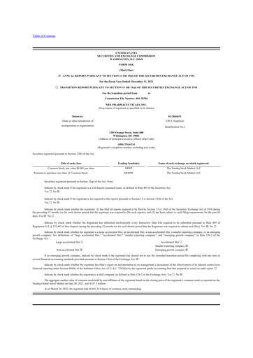 Thumbnail NRx Pharmaceuticals 10-K Annual Report 2021