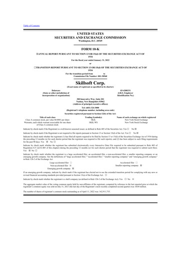 Miniature Skillsoft 10-K Rapport annuel 2022