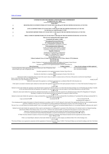 Vorschaubild Telkom Indonesia 20-F Jahresbericht 2021