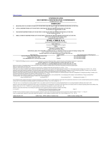 Thumbnail Enel Chile
 20-F Annual Report 2021