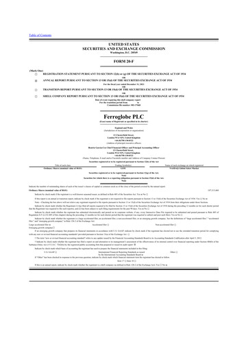 Thumbnail Ferroglobe
 20-F Annual Report 2021