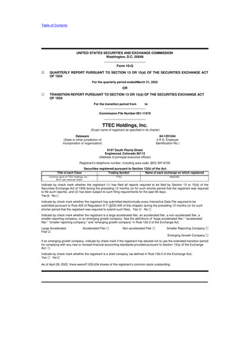 Thumbnail TTEC 10-Q Quarterly Report FY2022 