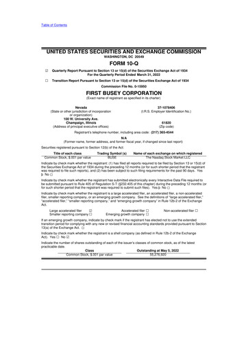 Thumbnail First Busey 10-Q Quarterly Report FY2022 