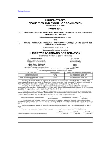 Thumbnail Liberty Broadband 10-Q Quarterly Report FY2022 