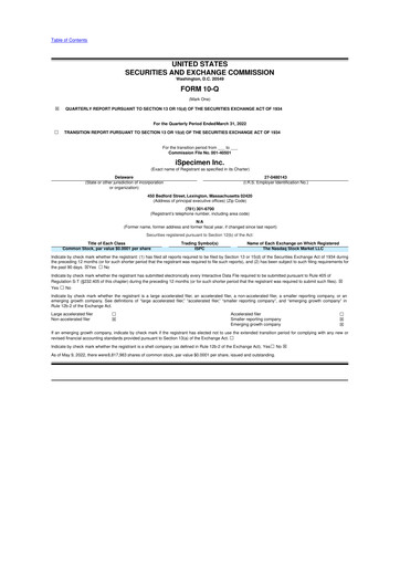 Thumbnail iSpecimen 10-Q Quarterly Report FY2022 