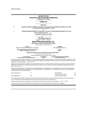 Thumbnail OnKure Therapeutics 10-Q Quarterly Report FY2022 