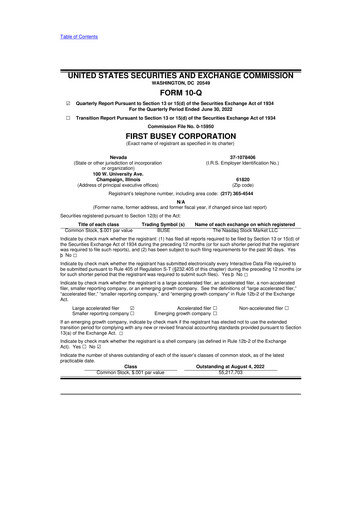 Thumbnail First Busey 10-Q Quarterly Report FY2022 