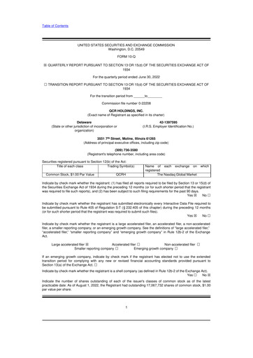 Thumbnail QCR Holdings
 10-Q Quarterly Report FY2022 