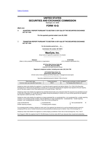 Thumbnail MaxCyte 10-Q Quarterly Report FY2022 