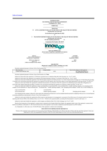 Thumbnail InnovAge 10-K Annual Report 2022